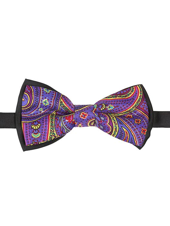purple micro fiber bow tie - 15160569 -  Zoom Image - 0
