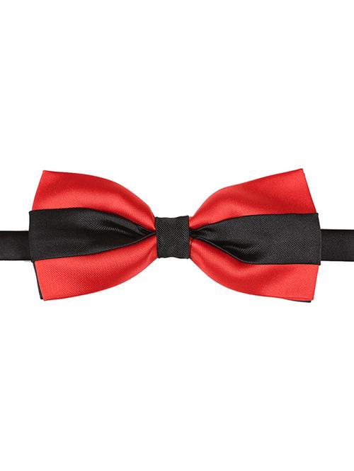 red micro fiber bow tie - 15160576 - Standard Image - 0