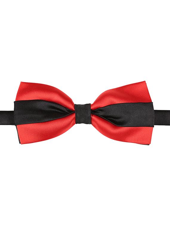 red micro fiber bow tie - 15160576 - Zoom Image - 0