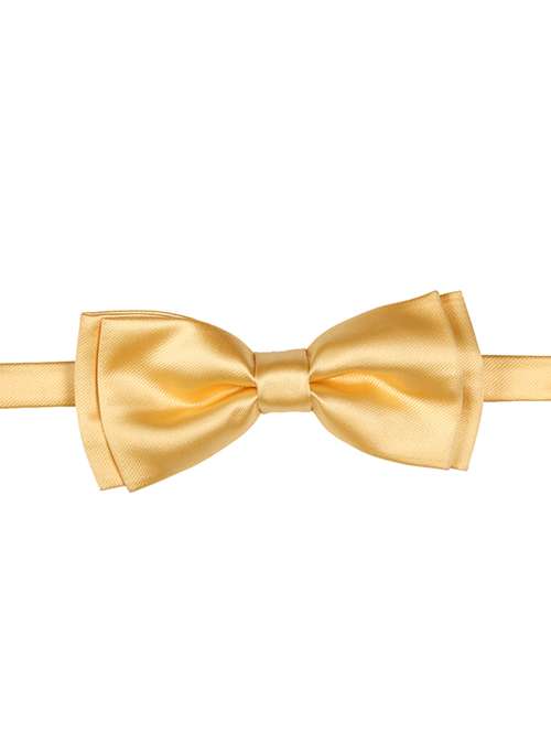yellow micro fiber bow tie - 15160587 - Standard Image - 0
