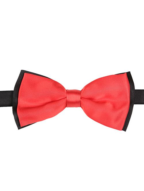 red micro fiber bow tie - 15160598 -  Standard Image - 0