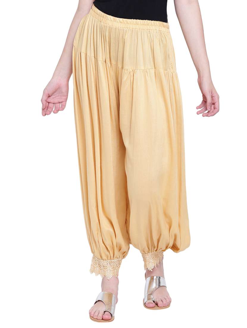 beige rayon salwar salwars