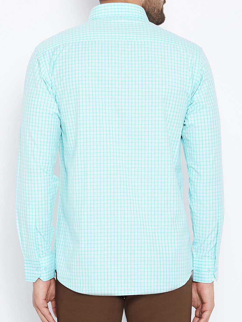 blue cotton casual shirt - 15162071 -  Standard Image - 2