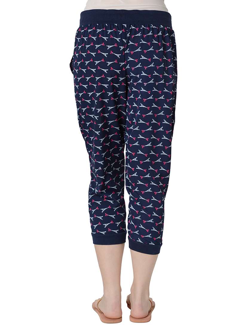navy blue printed pajama - 15163225 -  Standard Image - 2