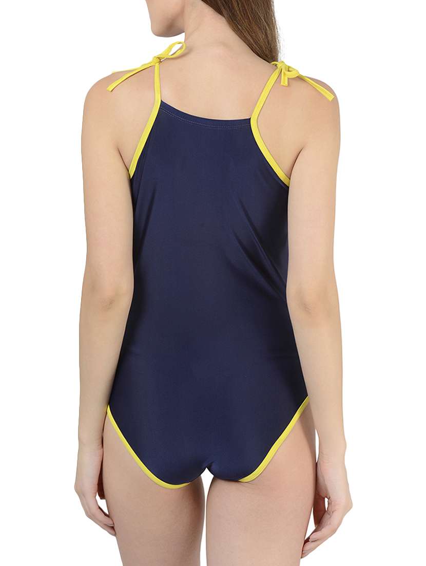 navy blue nylon monokini - 15163310 -  Standard Image - 2