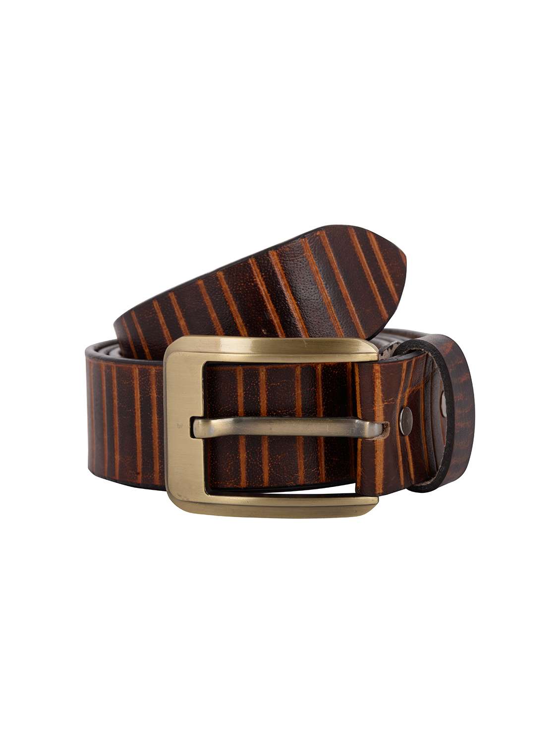 brown leather belt