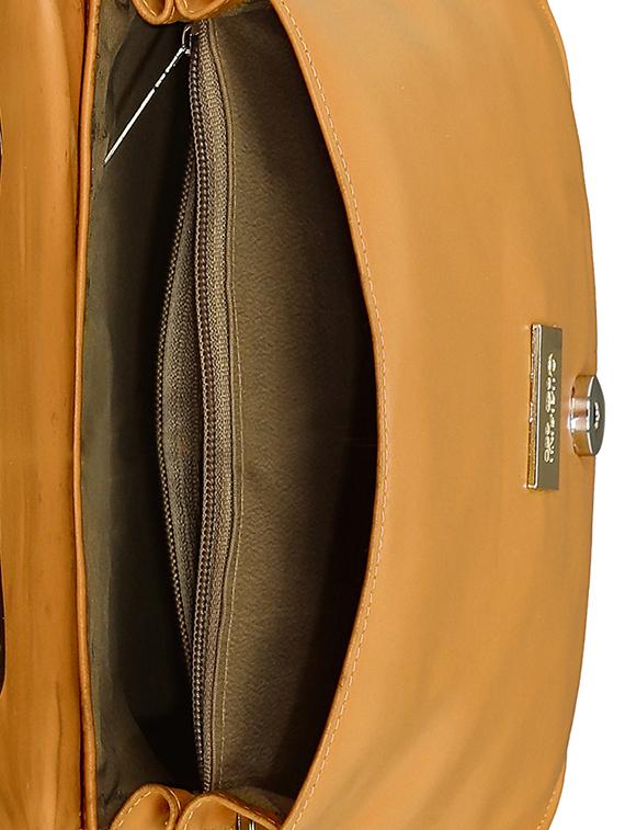 yellow leatherette regular sling bag - 15166493 - Standard Image - 2