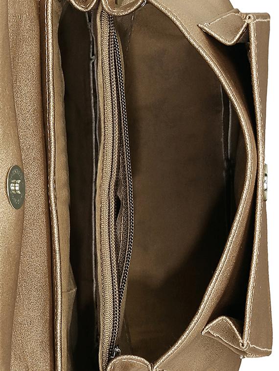 beige leatherette regular sling bag - 15166501 - Standard Image - 2