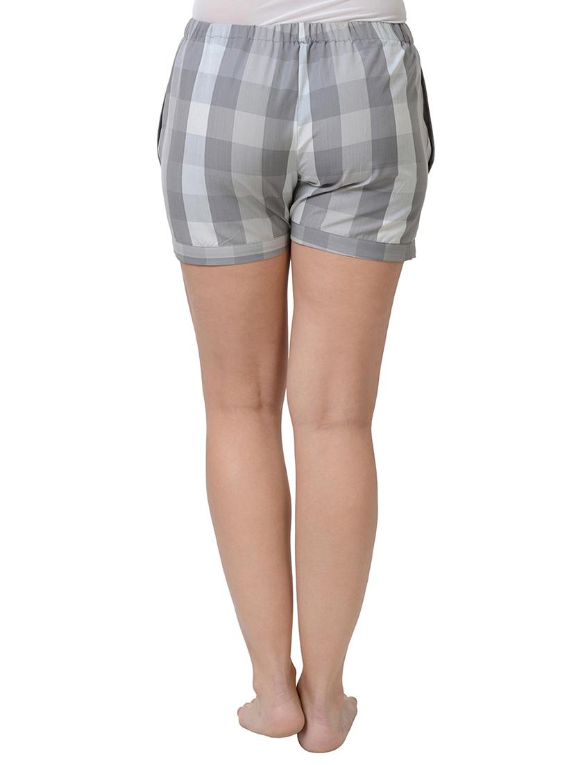grey checkered short - 15169780 - Standard Image - 2