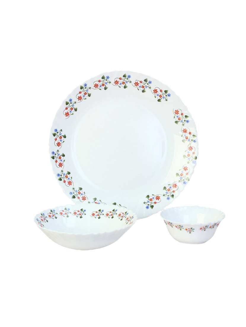 diva round laurel vine dinner set 19 -pcs dinner set