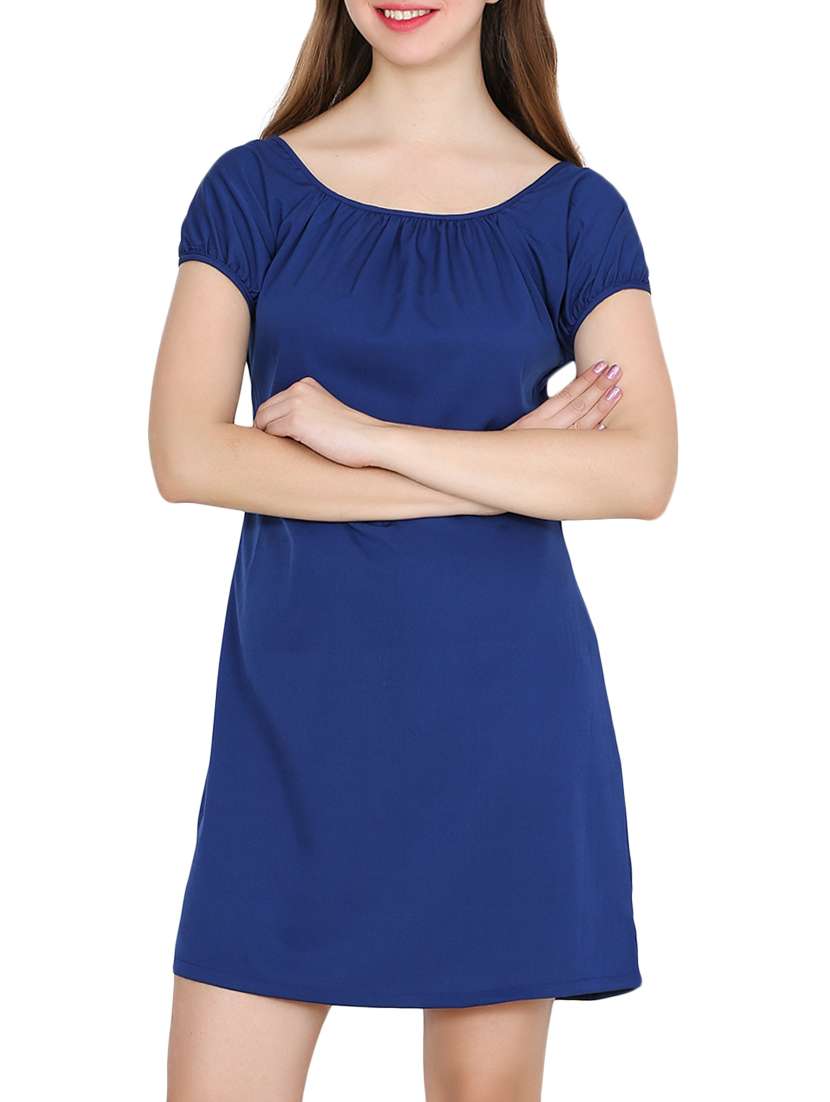 women's shift solid dress