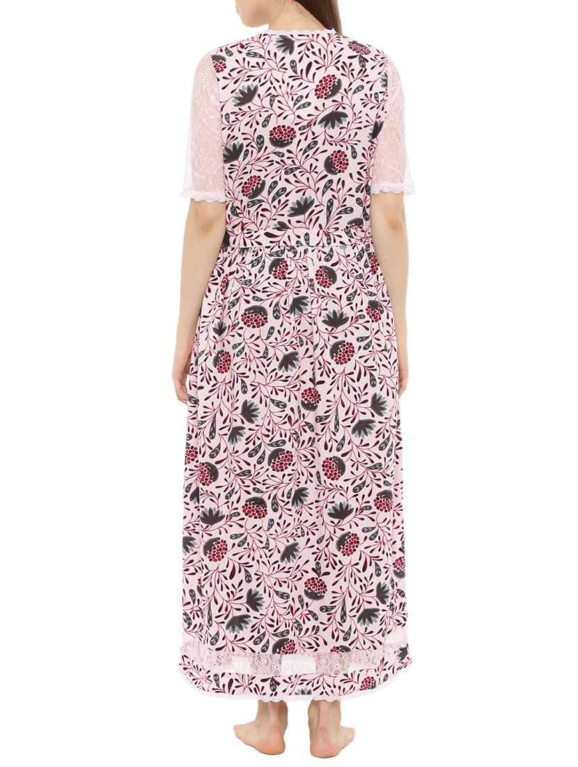 pink viscose gown - 15189181 - Standard Image - 2