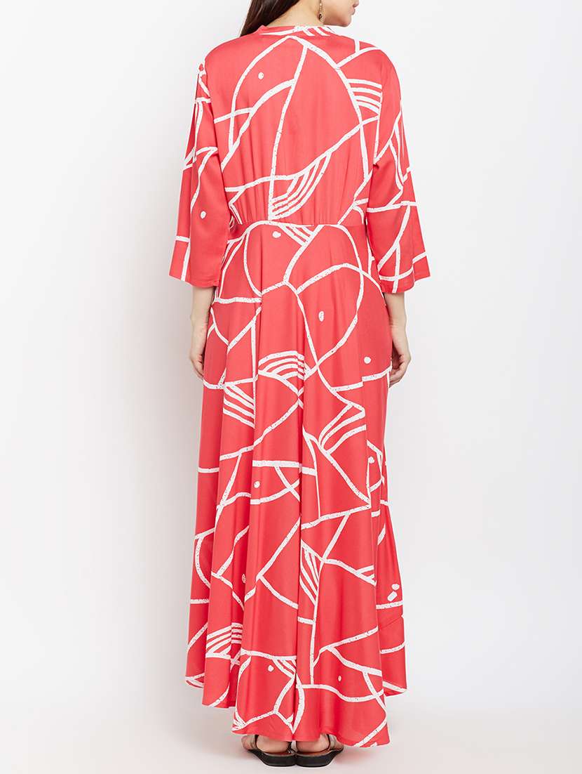 asymmetric printed kurta - 15189568 -  Standard Image - 2