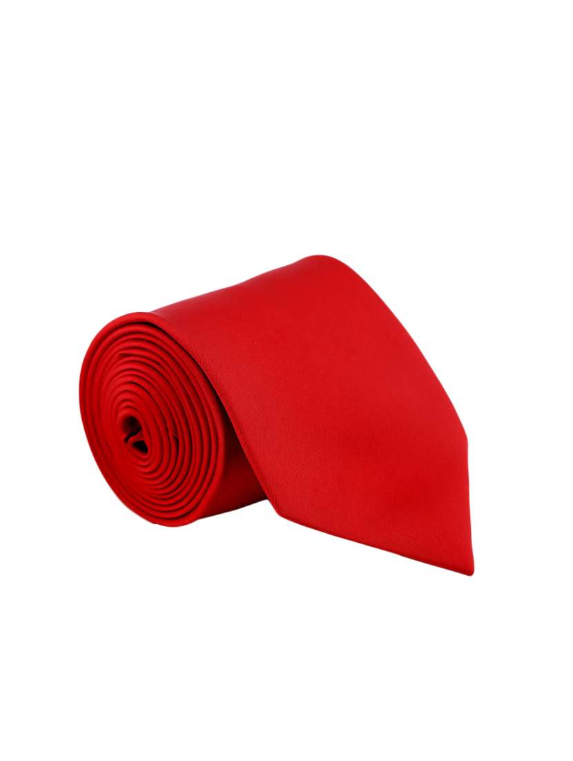 red satin tie