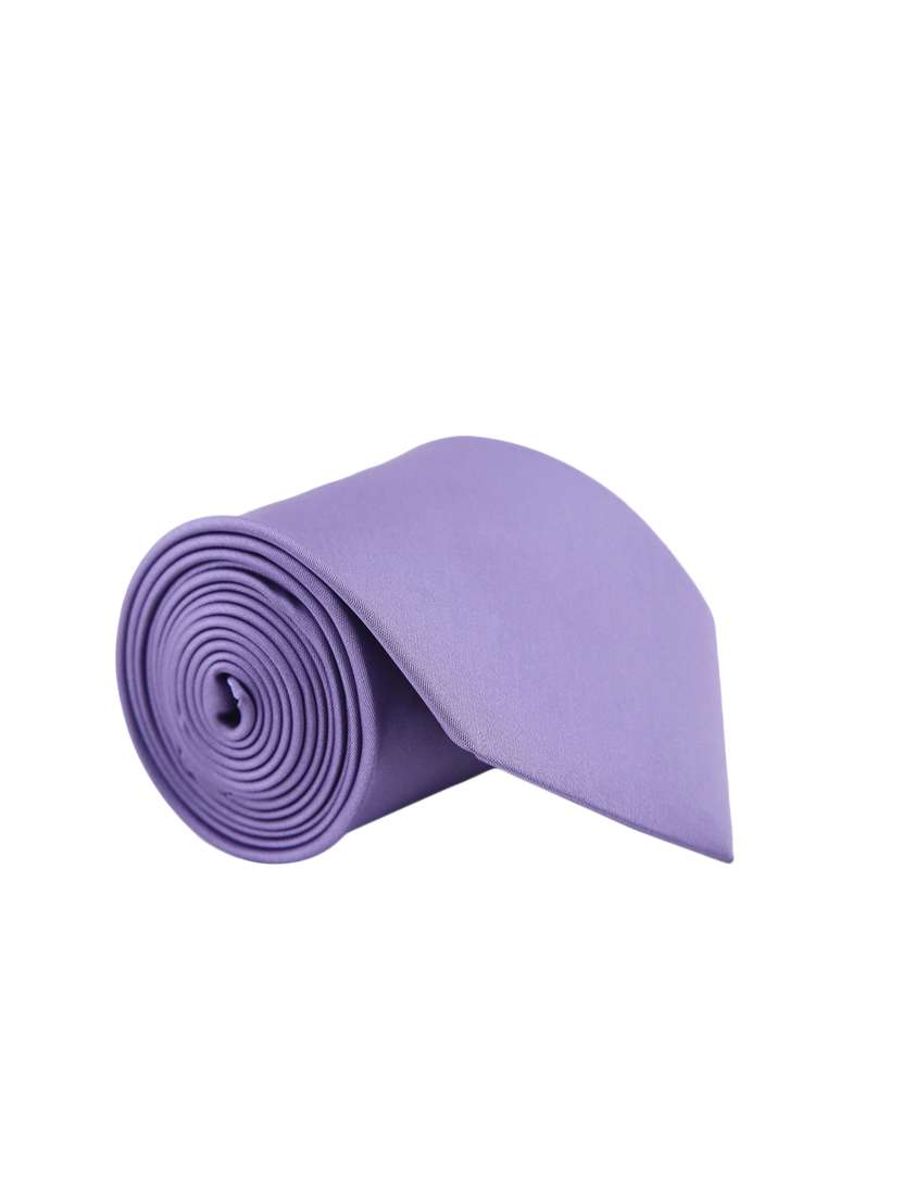 purple satin tie