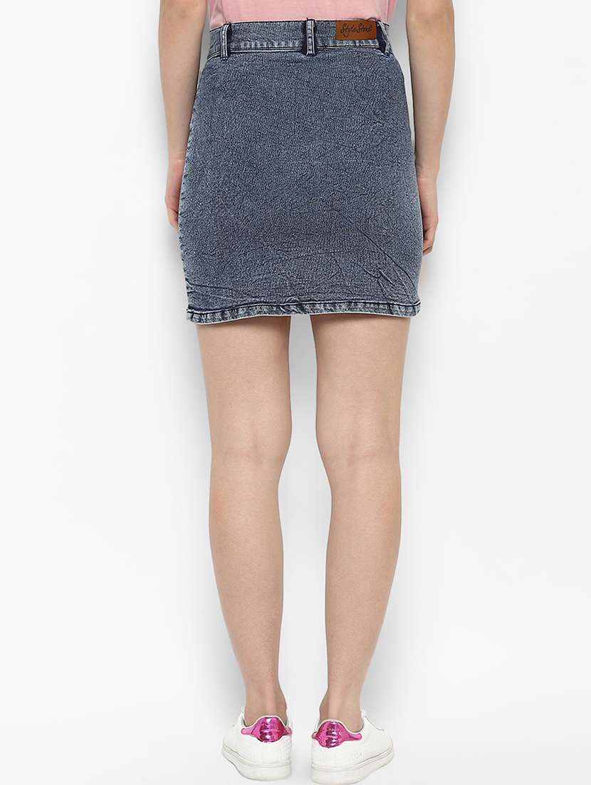 blue denim skirt - 15191780 - Standard Image - 2