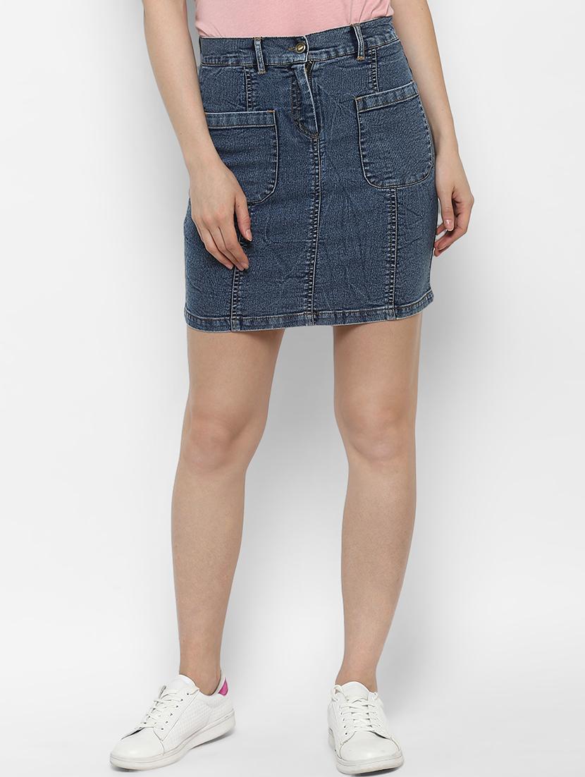 blue denim skirt - 15191781 - Zoom Image - 0