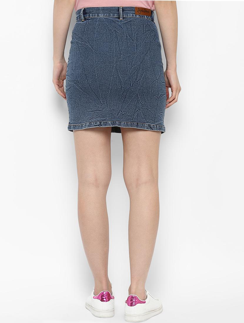 blue denim skirt - 15191781 - Standard Image - 2