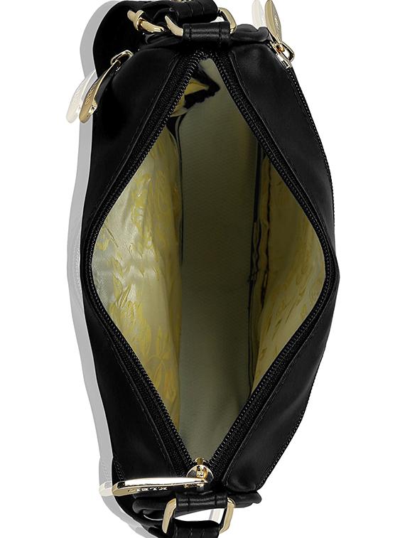 black leatherette (pu) sling bag - 15193569 - Standard Image - 2