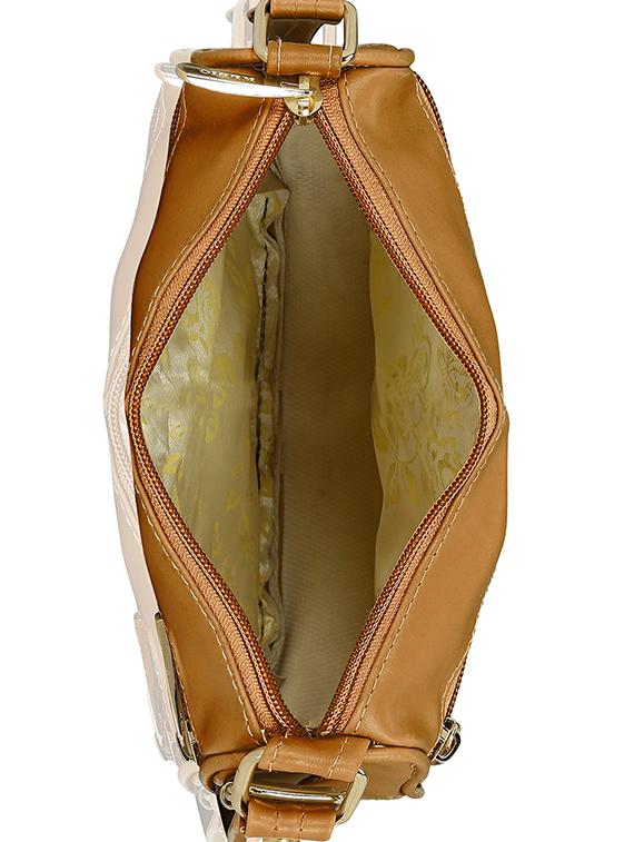 brown leatherette (pu) sling bag - 15193573 - Standard Image - 2