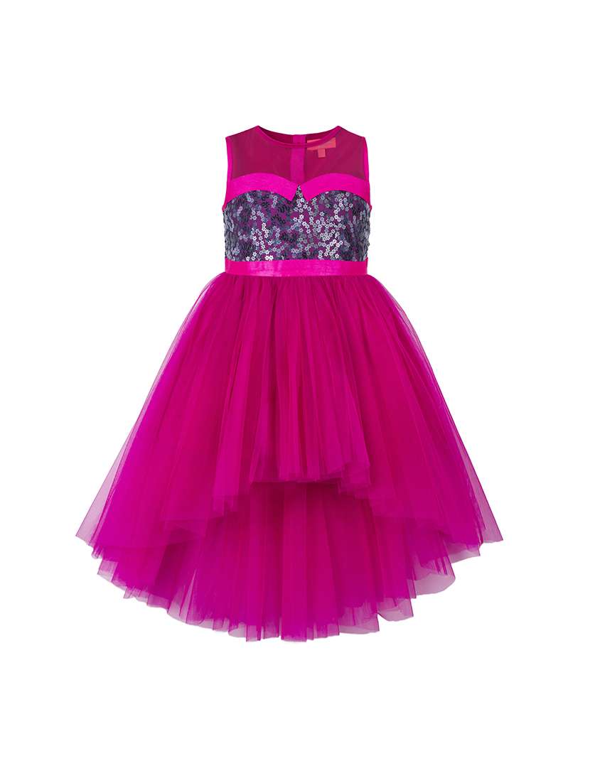 pink net frock