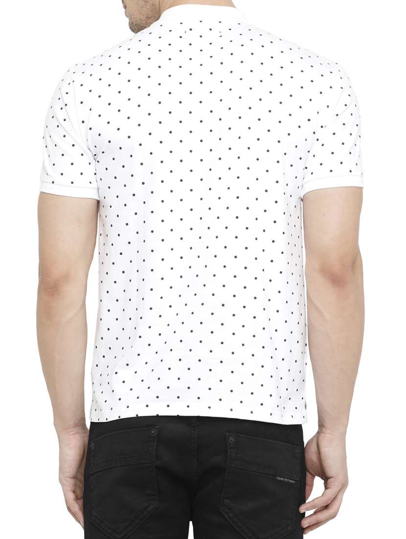 white cotton all over print tshirt - 15195436 -  Standard Image - 2