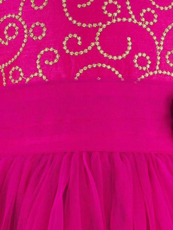 pink net frock - 15200654 -  Standard Image - 2