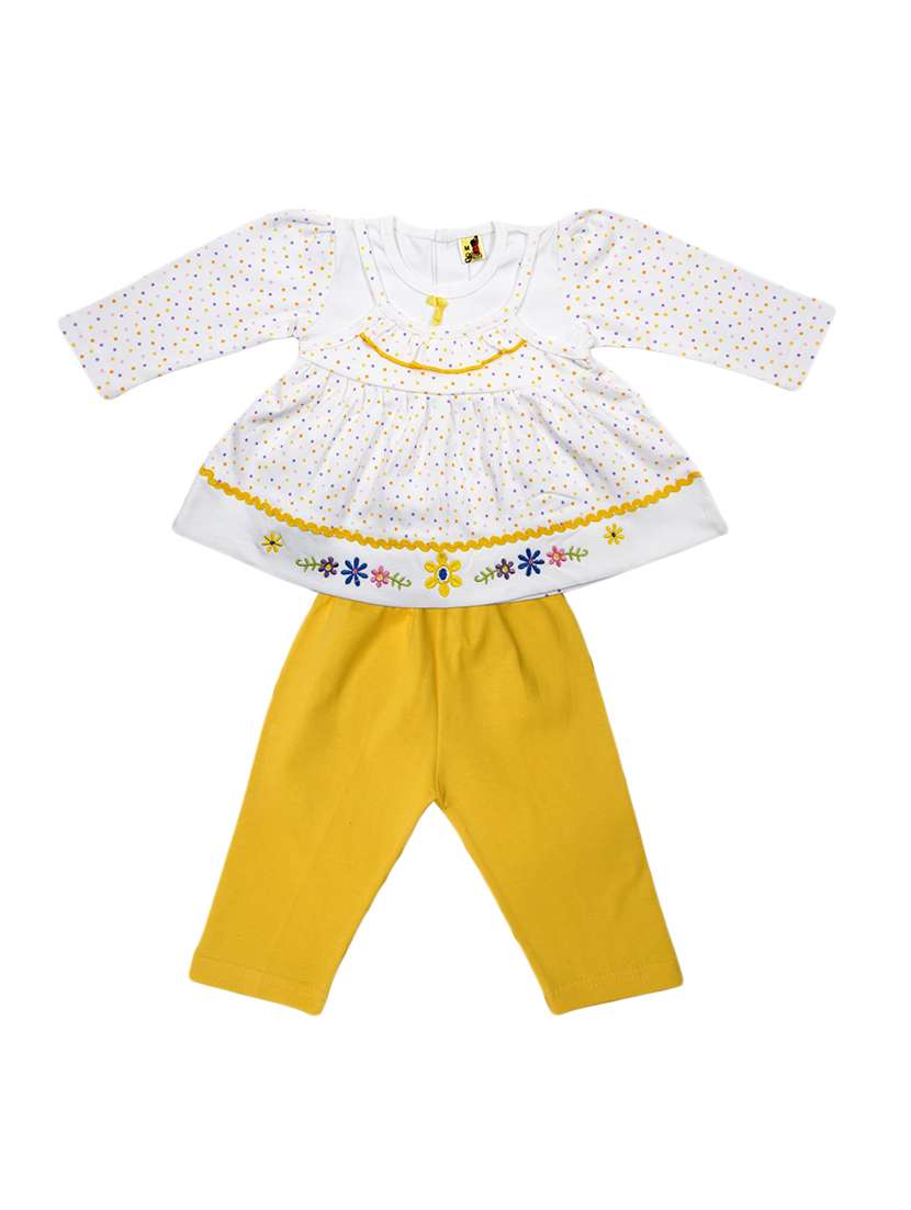 yellow cotton twin set
