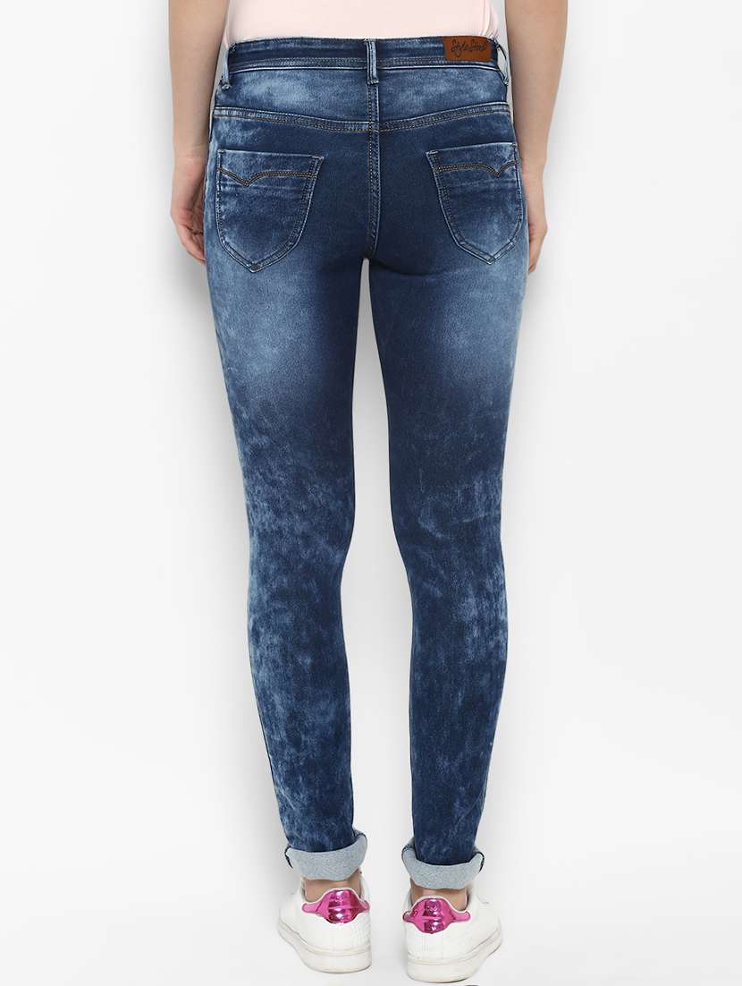 women's distress slim fit jeans - 15205763 -  Standard Image - 2