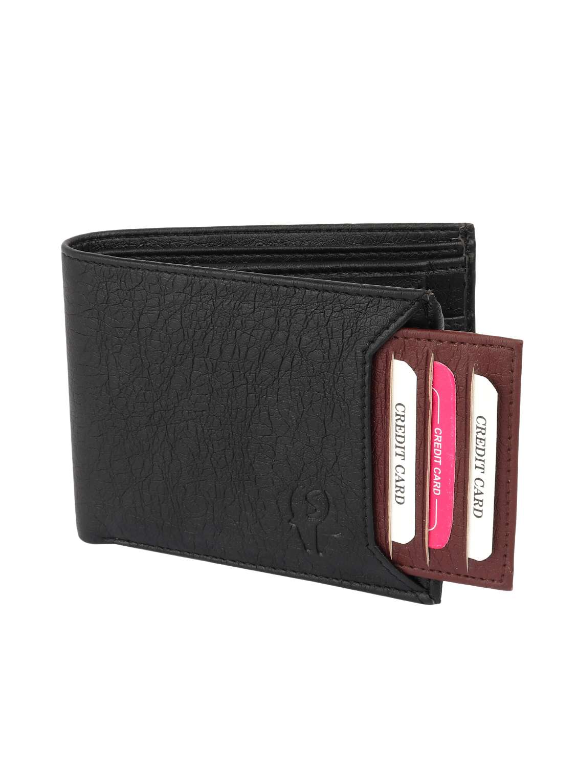 black leatherette wallet