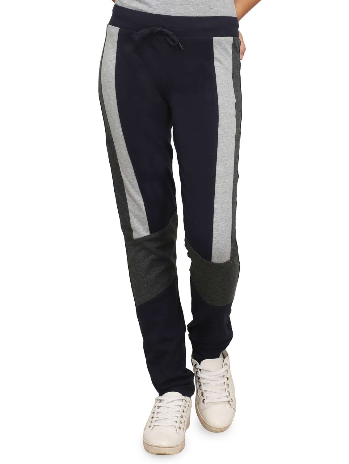 black cotton track pant