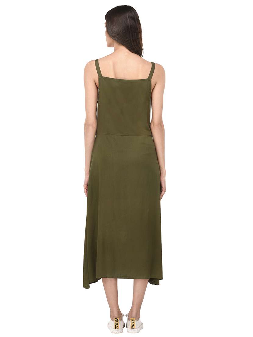 women's asymmetric solid dress - 15213075 -  Standard Image - 2