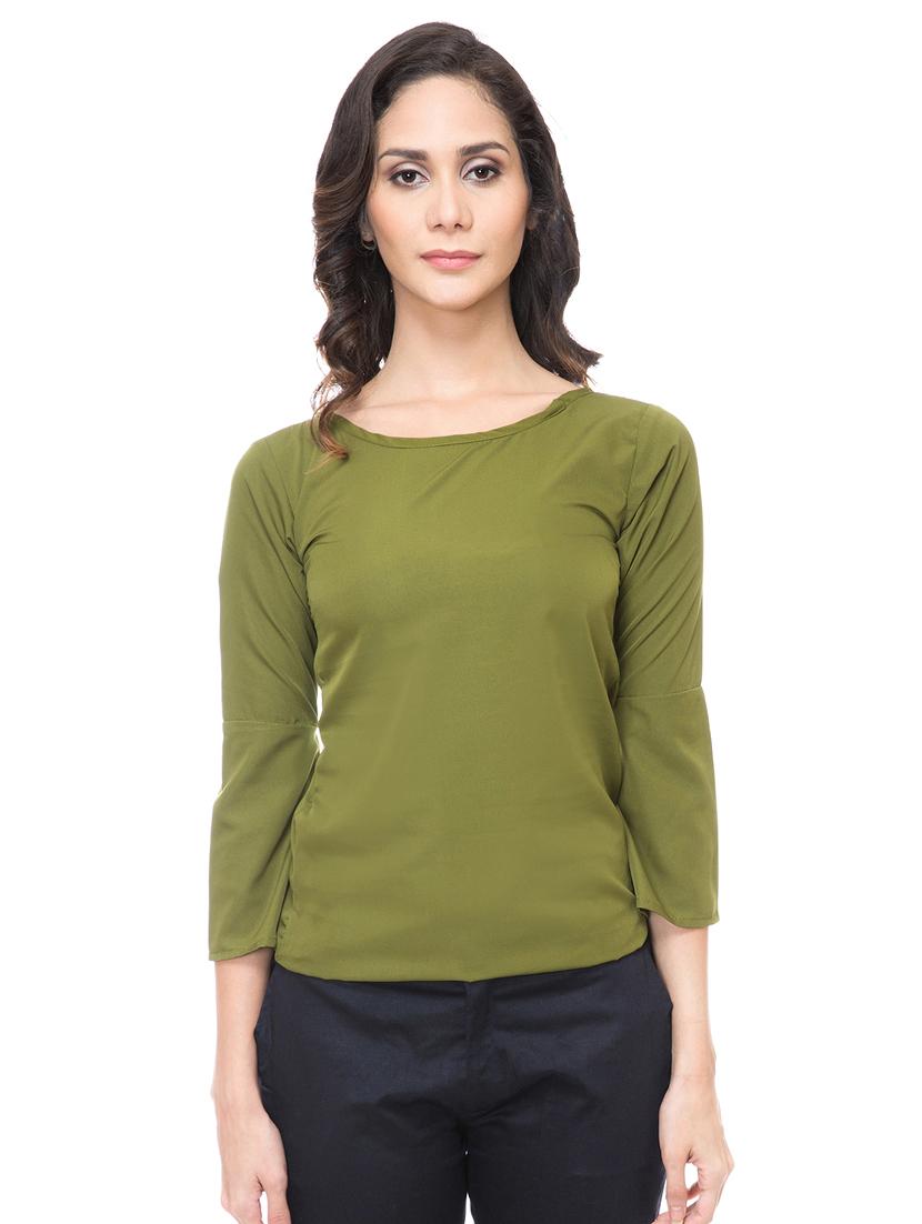 women's straight round neck top - 15214010 -  Zoom Image - 0