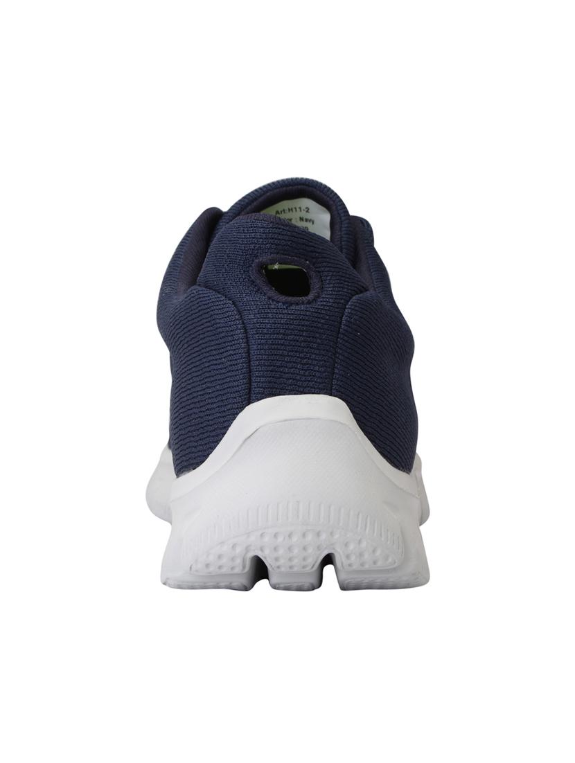 navy mesh laceup sports shoes - 15216219 - Standard Image - 2