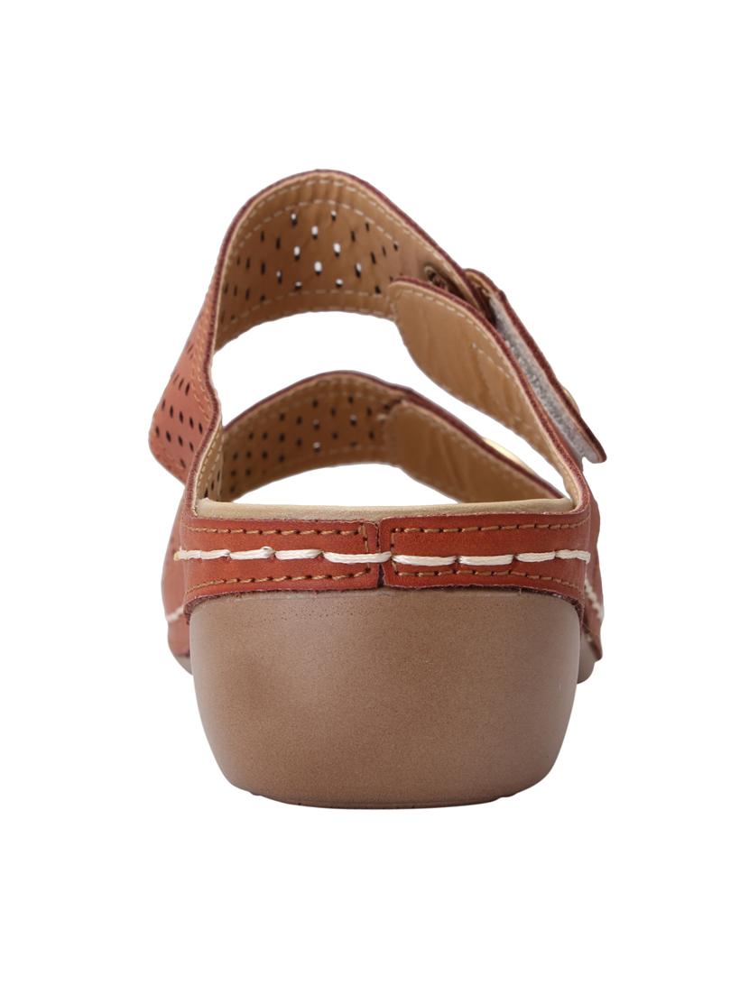 brown leatherette slippers - 15216285 - Standard Image - 2