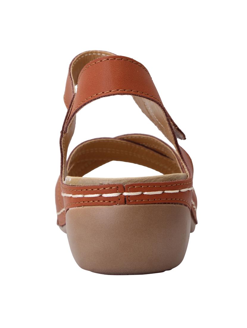 brown leatherette slippers - 15216291 - Standard Image - 2