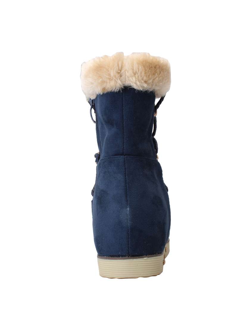 navy suede ankle boot - 15216420 -  Standard Image - 2