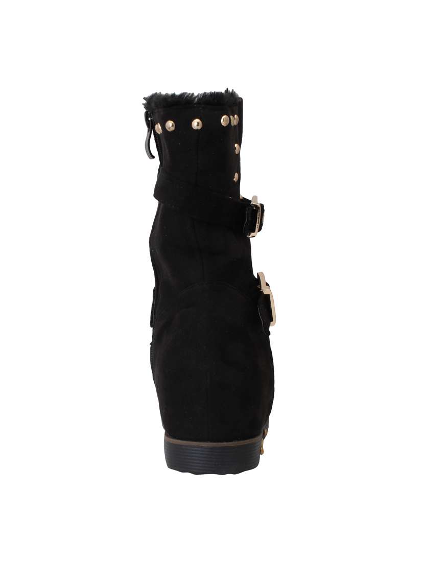 black suede ankle boot - 15216421 -  Standard Image - 2
