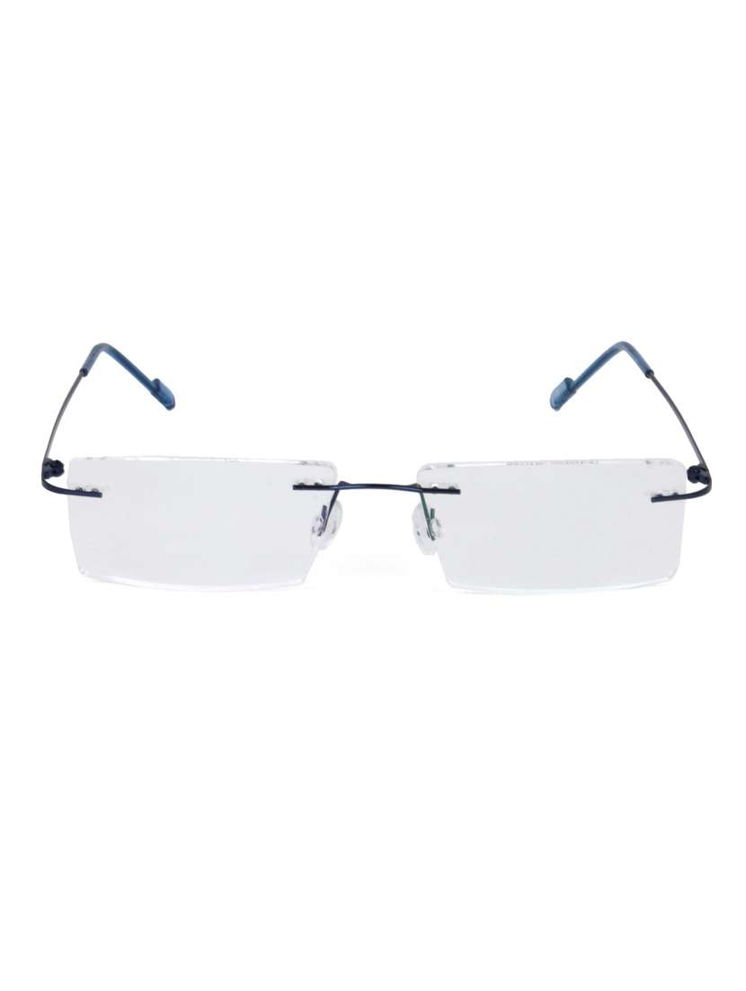 royal son rimless rectangular spectacle frame for women (rs04570er|50|transparent lens)