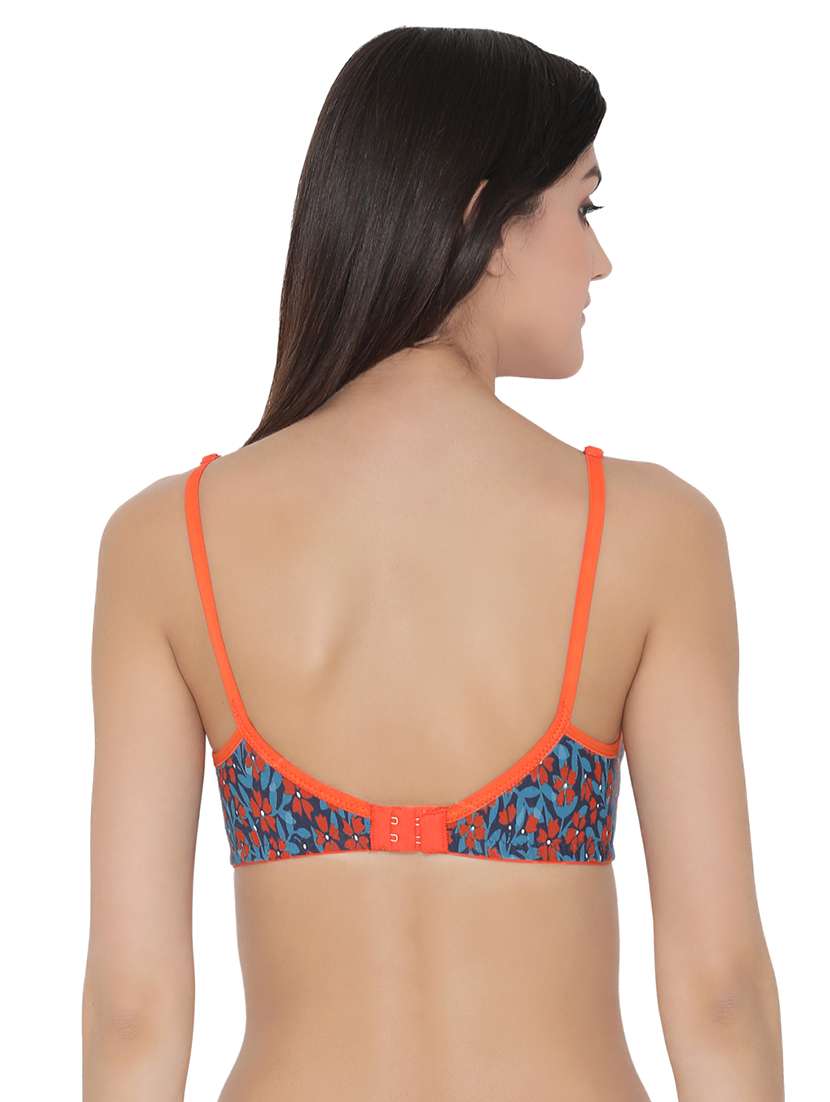 orange printed bra - 15221665 - Standard Image - 2