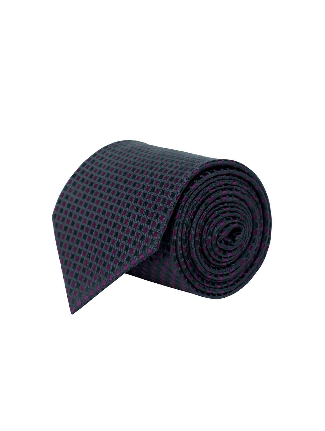 purple polyester tie