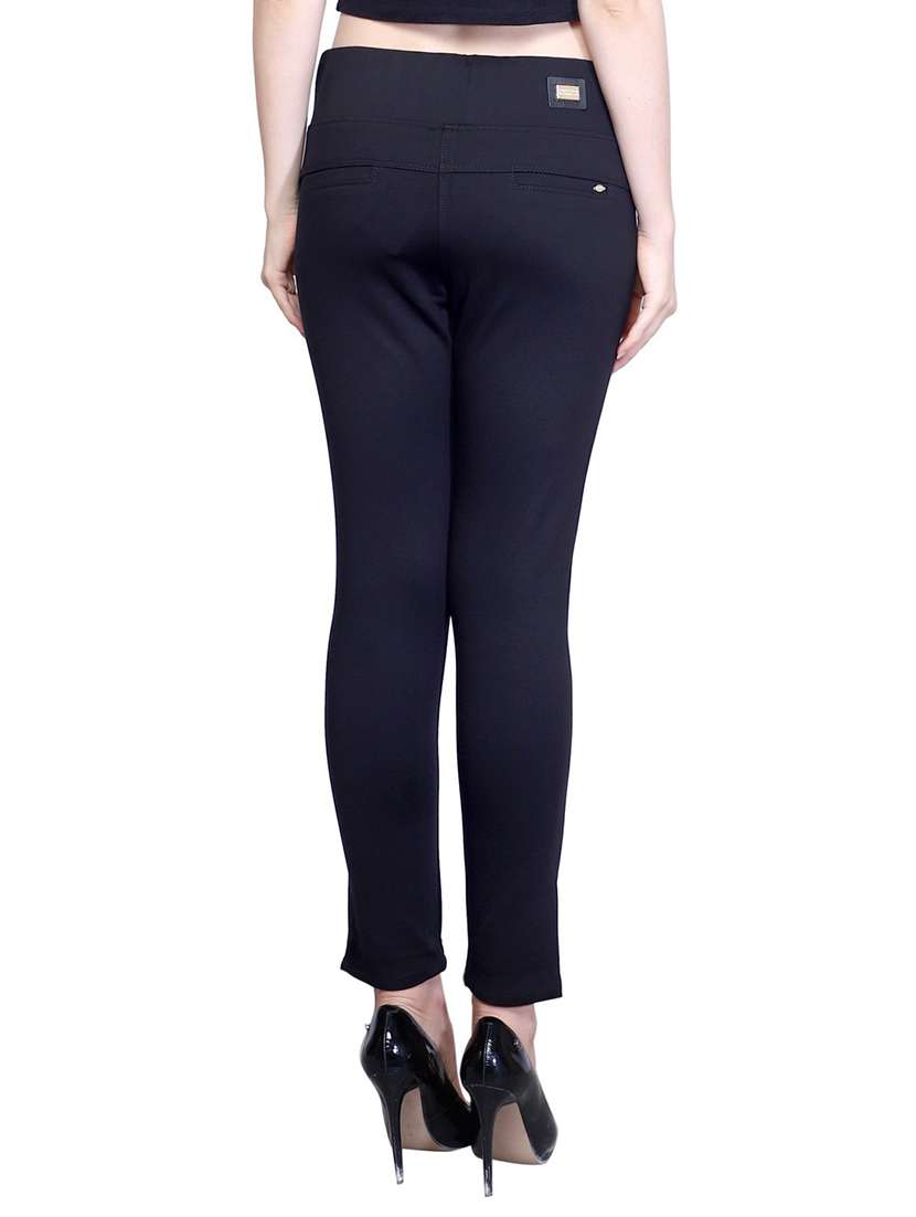 navy blue cotton jegging - 15224440 - Standard Image - 2