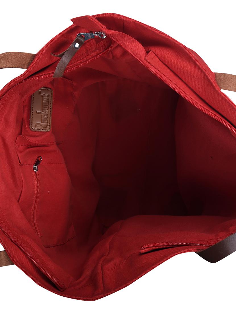 red canvas handbag - 15226857 - Standard Image - 2