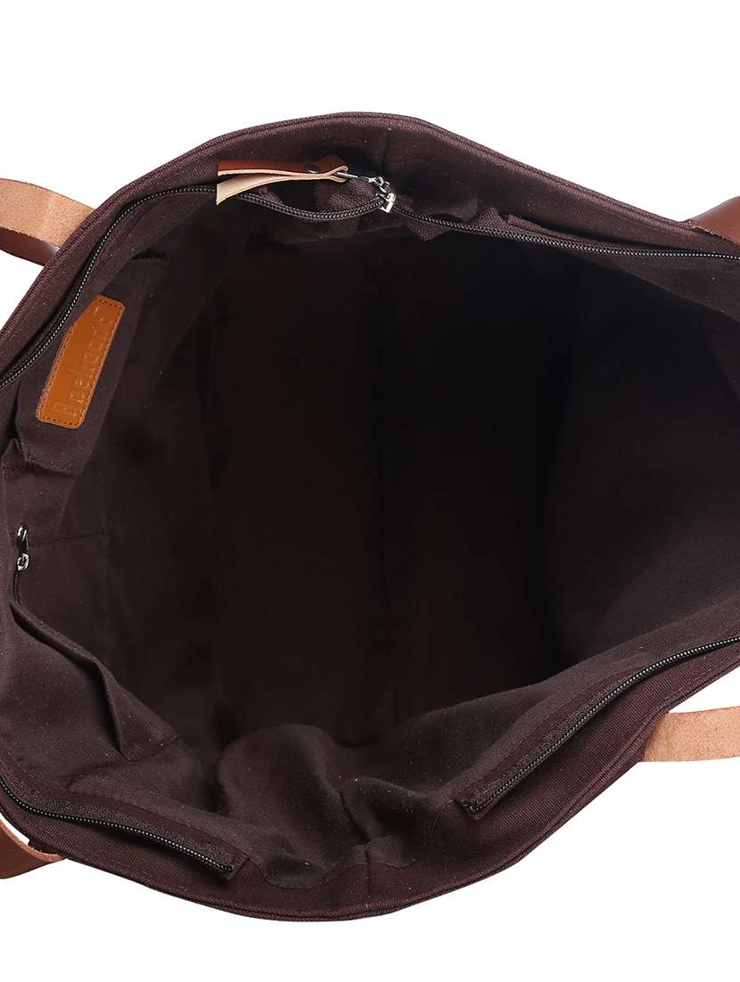 brown canvas handbag - 15226860 -  Standard Image - 2