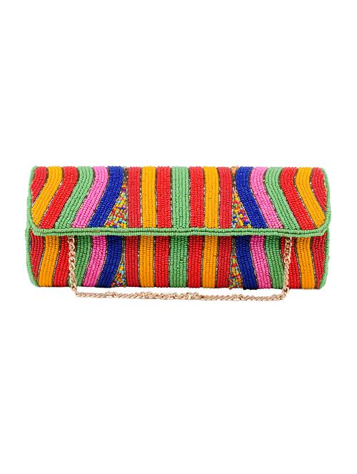 multi colored cotton box clutch - 15227357 -  Standard Image - 0