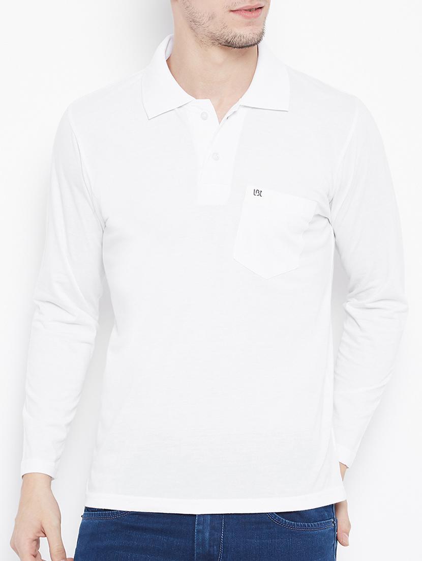 white solid t-shirt - 15230754 - Zoom Image - 0