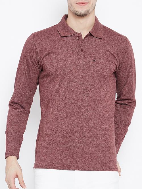 maroon cotton pocket t-shirt - 15230813 -  Standard Image - 0