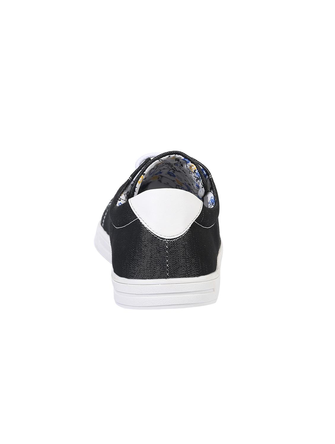 black denim lace up sneaker - 15230901 - Standard Image - 2