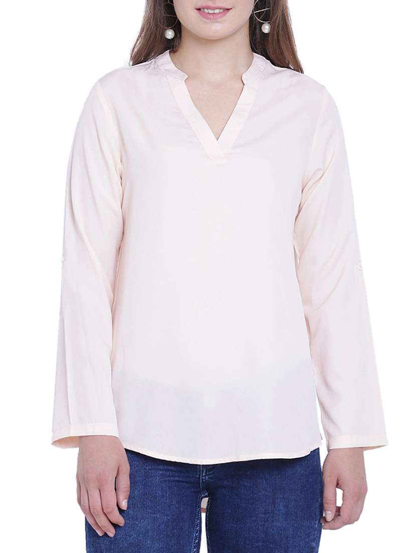 pleated back detail top