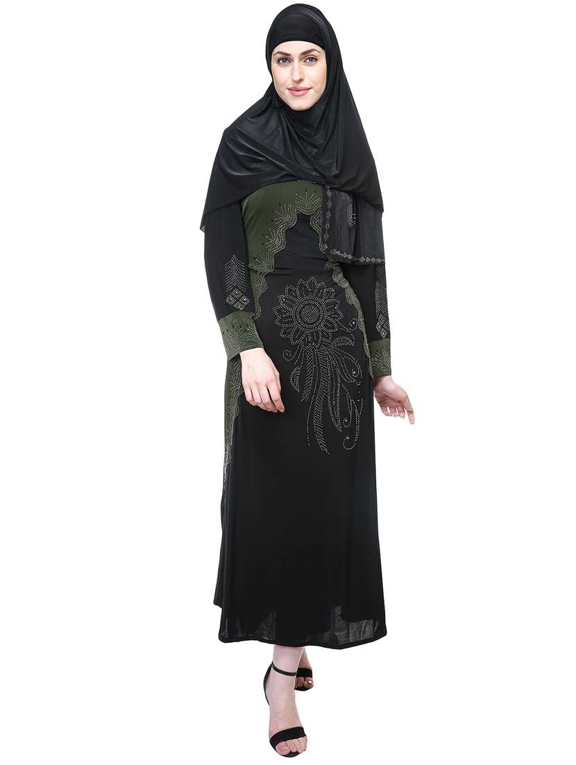 black viscose aline cloaks & abaya